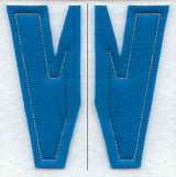 Collegiate Letter W (Crafty Cut Applique) (5 Inch)