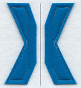 Collegiate Letter X (Crafty Cut Applique) (5 Inch)