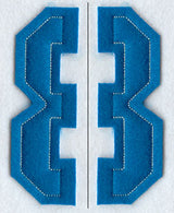 Collegiate Number 8 (Crafty Cut Applique) (5 Inch)