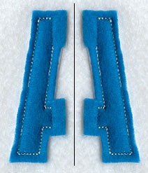 Collegiate Letter A (Crafty Cut Applique) (5 Inch)