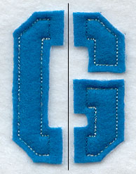 Collegiate Letter G (Crafty Cut Applique) (5 Inch)