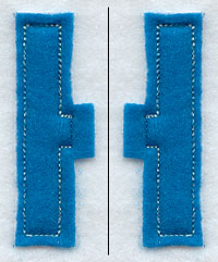 Collegiate Letter H (Crafty Cut Applique) (5 Inch)