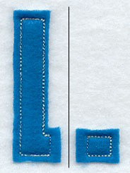 Collegiate Letter L (Crafty Cut Applique) (5 Inch)