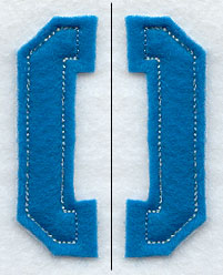 Collegiate Letter O (Crafty Cut Applique) (5 Inch)
