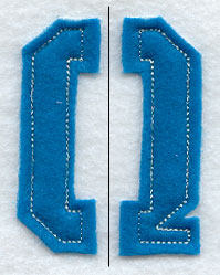 Collegiate Letter Q (Crafty Cut Applique) (5 Inch)