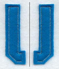 Collegiate Letter U (Crafty Cut Applique) (5 Inch)