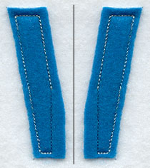 Collegiate Letter V (Crafty Cut Applique) (5 Inch)