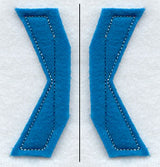Collegiate Letter X (Crafty Cut Applique) (5 Inch)