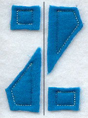 Collegiate Letter Z (Crafty Cut Applique) (5 Inch)