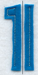 Collegiate Number 1 (Crafty Cut Applique) (5 Inch)