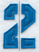 Collegiate Number 2 (Crafty Cut Applique) (5 Inch)