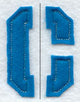 Collegiate Letter C (Crafty Cut Applique) (5 Inch)