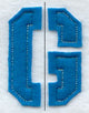 Collegiate Letter G (Crafty Cut Applique) (5 Inch)