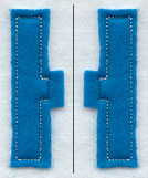 Collegiate Letter H (Crafty Cut Applique) (5 Inch)