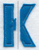 Collegiate Letter K (Crafty Cut Applique) (5 Inch)