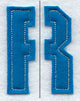 Collegiate Letter R (Crafty Cut Applique) (5 Inch)