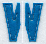 Collegiate Letter W (Crafty Cut Applique) (5 Inch)