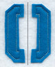 Collegiate Number 0 (Crafty Cut Applique) (5 Inch)