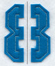 Collegiate Number 8 (Crafty Cut Applique) (5 Inch)