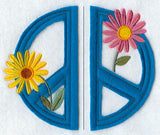 Peace, Love, and Flowers (Split, Crafty Cut Applique)