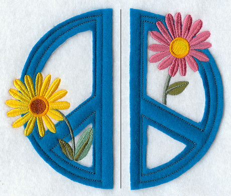 Peace, Love, and Flowers (Split, Crafty Cut Applique)