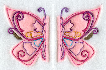 Fluttering Butterfly (Split, Crafty Cut Applique)