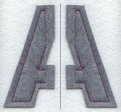 Collegiate Letter Alpha (Crafty Cut Applique) (5 Inch)