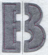Collegiate Letter Beta (Crafty Cut Applique) (5 Inch)