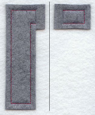 Collegiate Letter Gamma (Crafty Cut Applique) (5 Inch)