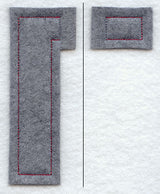 Collegiate Letter Gamma (Crafty Cut Applique) (5 Inch)