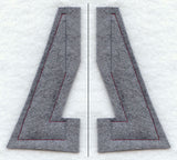 Collegiate Letter Delta (Crafty Cut Applique) (5 Inch)