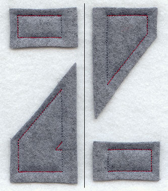 Collegiate Letter Zeta (Crafty Cut Applique) (5 Inch)