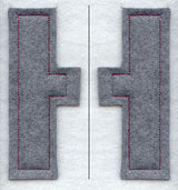 Collegiate Letter Eta (Crafty Cut Applique) (5 Inch)