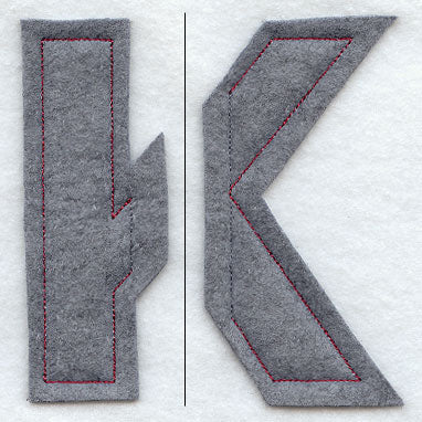 Collegiate Letter Kappa (Crafty Cut Applique) (5 Inch)