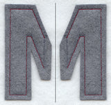 Collegiate Letter Mu (Crafty Cut Applique) (5 Inch)