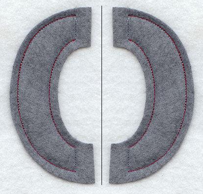 Collegiate Letter Omicron (Crafty Cut Applique) (5 Inch)