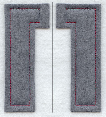 Collegiate Letter Pi (Crafty Cut Applique) (5 Inch)