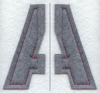 Collegiate Letter Alpha (Crafty Cut Applique) (5 Inch)