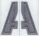 Collegiate Letter Alpha (Crafty Cut Applique) (5 Inch)