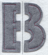 Collegiate Letter Beta (Crafty Cut Applique) (5 Inch)