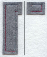 Collegiate Letter Gamma (Crafty Cut Applique) (5 Inch)