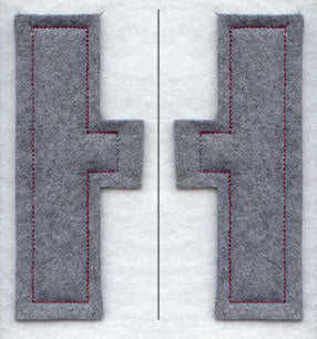 Collegiate Letter Eta (Crafty Cut Applique) (5 Inch)