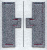 Collegiate Letter Eta (Crafty Cut Applique) (5 Inch)