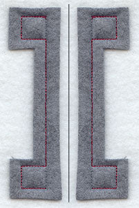 Collegiate Letter Iota (Crafty Cut Applique) (5 Inch)