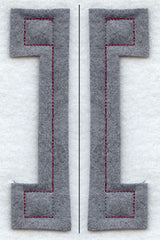Collegiate Letter Iota (Crafty Cut Applique) (5 Inch)