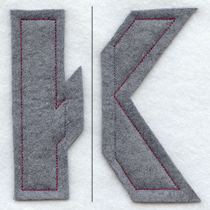 Collegiate Letter Kappa (Crafty Cut Applique) (5 Inch)