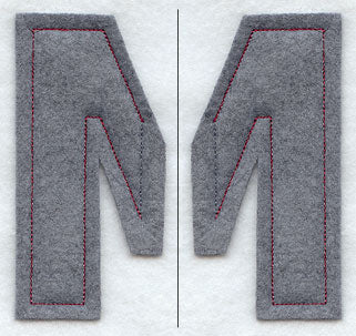 Collegiate Letter Mu (Crafty Cut Applique) (5 Inch)
