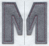 Collegiate Letter Mu (Crafty Cut Applique) (5 Inch)