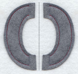 Collegiate Letter Omicron (Crafty Cut Applique) (5 Inch)