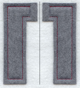 Collegiate Letter Pi (Crafty Cut Applique) (5 Inch)